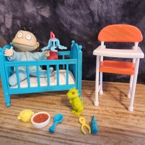 Vintage Rugrats "Tommy's World" Figure Playset